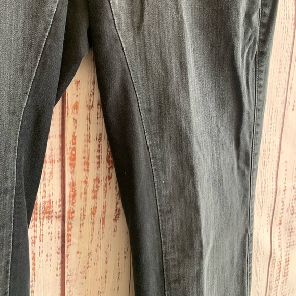 Faded Black Stretch Knit Panel Slim Leg Jeans { Habitual } - Picture 4 of 13